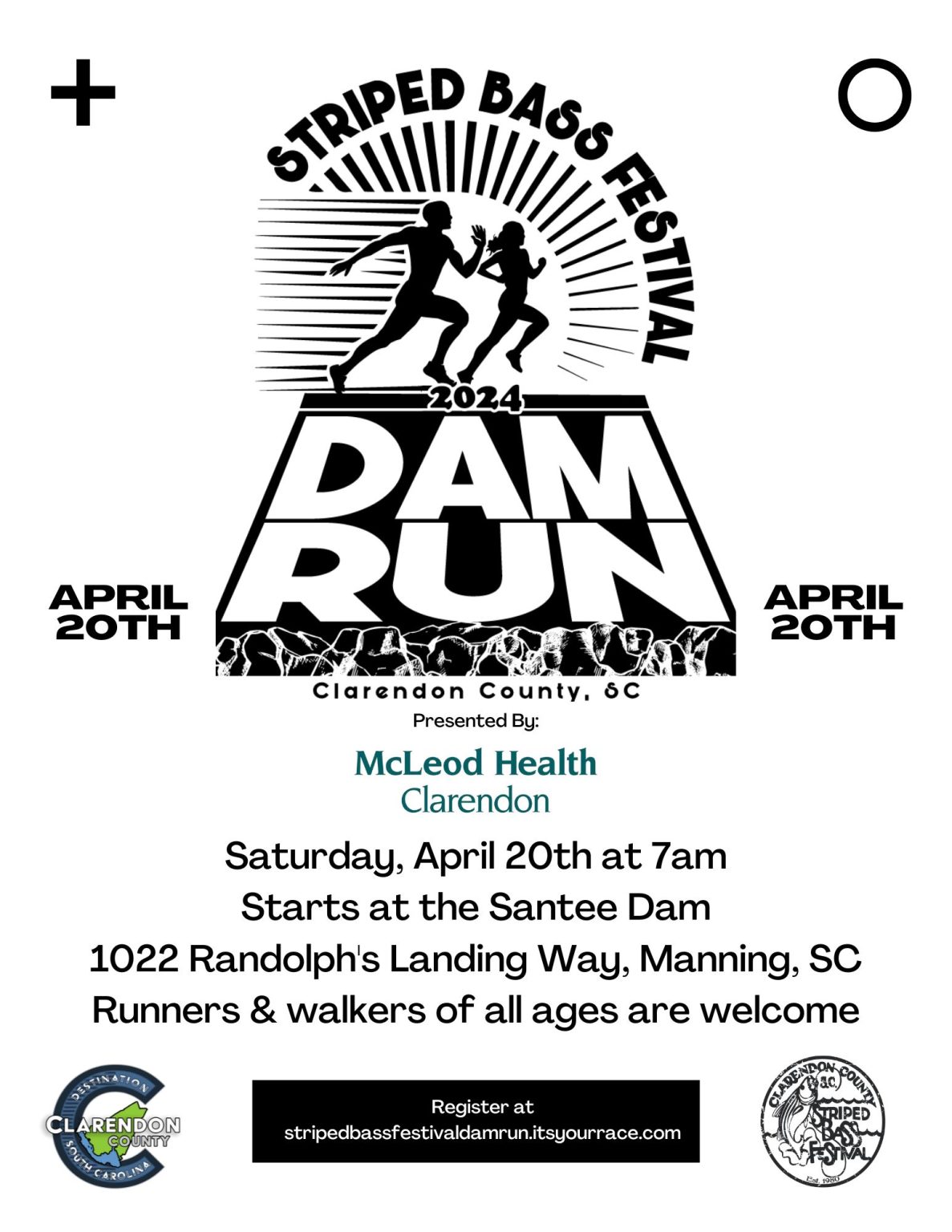 Striped Bass Festival Dam Run 5k Clarendon County Chamber of Commerce